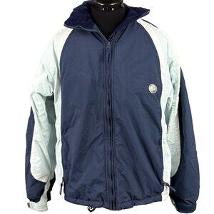 POWDER ROOM Snowboard Jacket Insulated Hooded Blue Womens XL